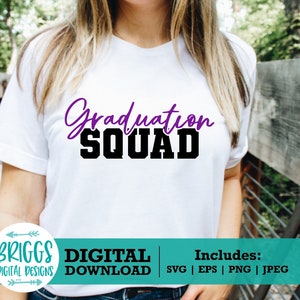 Graduation Squad SVG | Senior 2021 SVG, Graduation SVG, graduation cap svg, 2021 Graduation shirt svg, Graduation 2021 Svg, Graduate Svg
