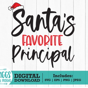 Santa's Favoriete Opdrachtgever SVG | Leraar Kerst svg, Kerst Shirt svg, kerst belangrijkste shirt SVG