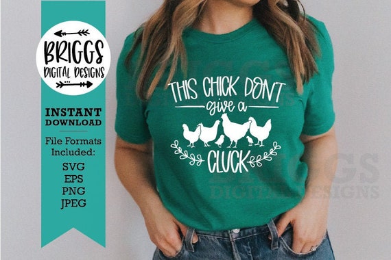 Funny Chicken SVG | Give a Cluck, Chicken Lady (Digital Download)