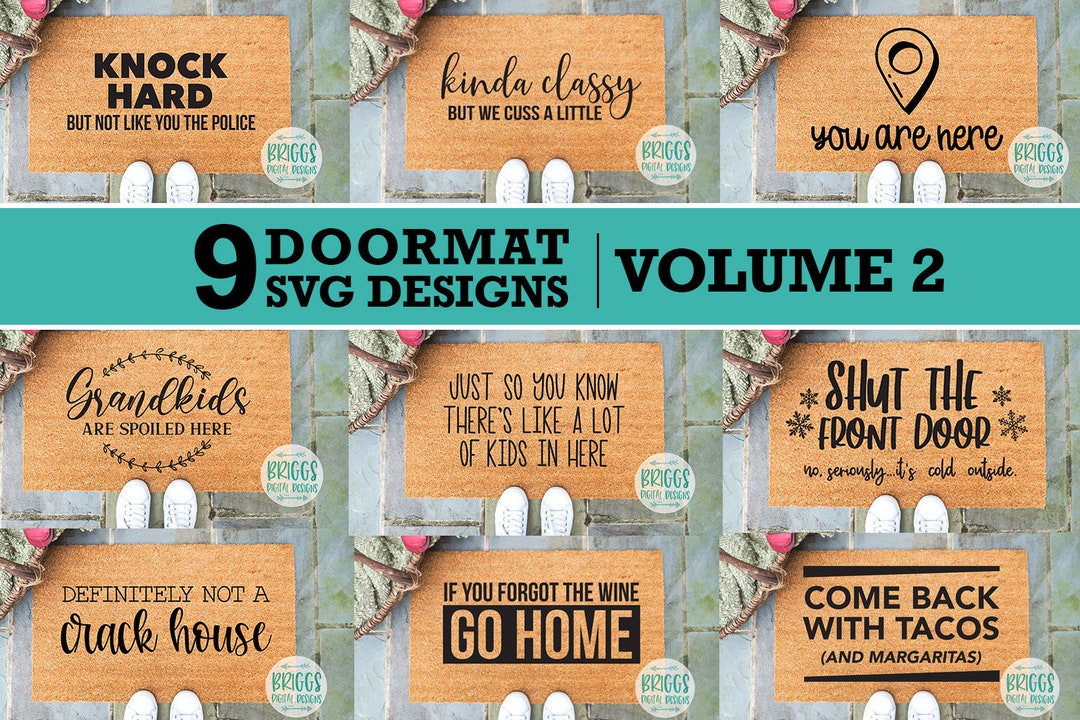Doormat SVG Bundle Door Mat Svg Funny Doormat SVG Diy Etsy