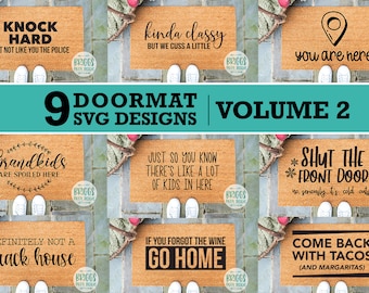Doormat SVG Bundle | door mat svg, funny doormat SVG, diy doormat svg, farmhouse doormat svg, funny sign svg