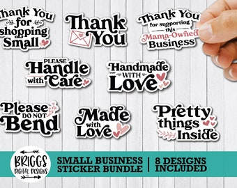 Small Business Sticker Bundle | Thank You Stickers (Digital Download)