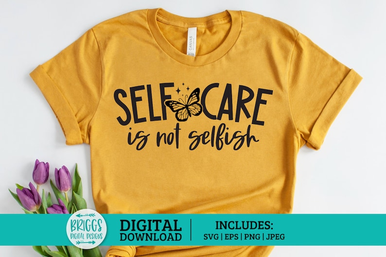 Self Care is Not Selfish SVG Mental Health SVG Self Love - Etsy