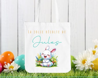 Tote Bag personnalisé Pâques - sac de Pâques - sac personnalisé enfant - Pâques - Sac de récolte - tote bag personnalisé - Bonne fêtes