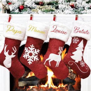 Personalized Christmas Socks - Embroidered Christmas Socks