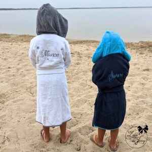Personalized child bathrobe embroidered bathrobe embroidered child bathrobe image 4