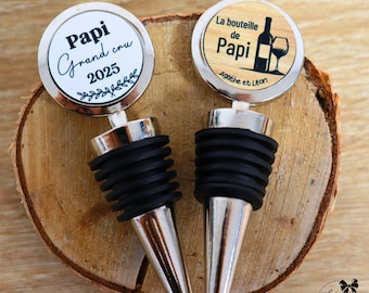 Personalized bottle stopper for Grandpa – Grandfather’s Day, birthday, Christmas gift – Original wine accessory