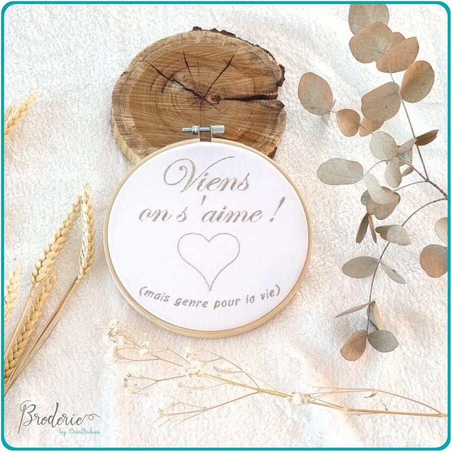 Tambourin Personnalisé Saint Valentin - Cadeau Amoureux Décoration Chambre Cadeau Saint Valentin Lov