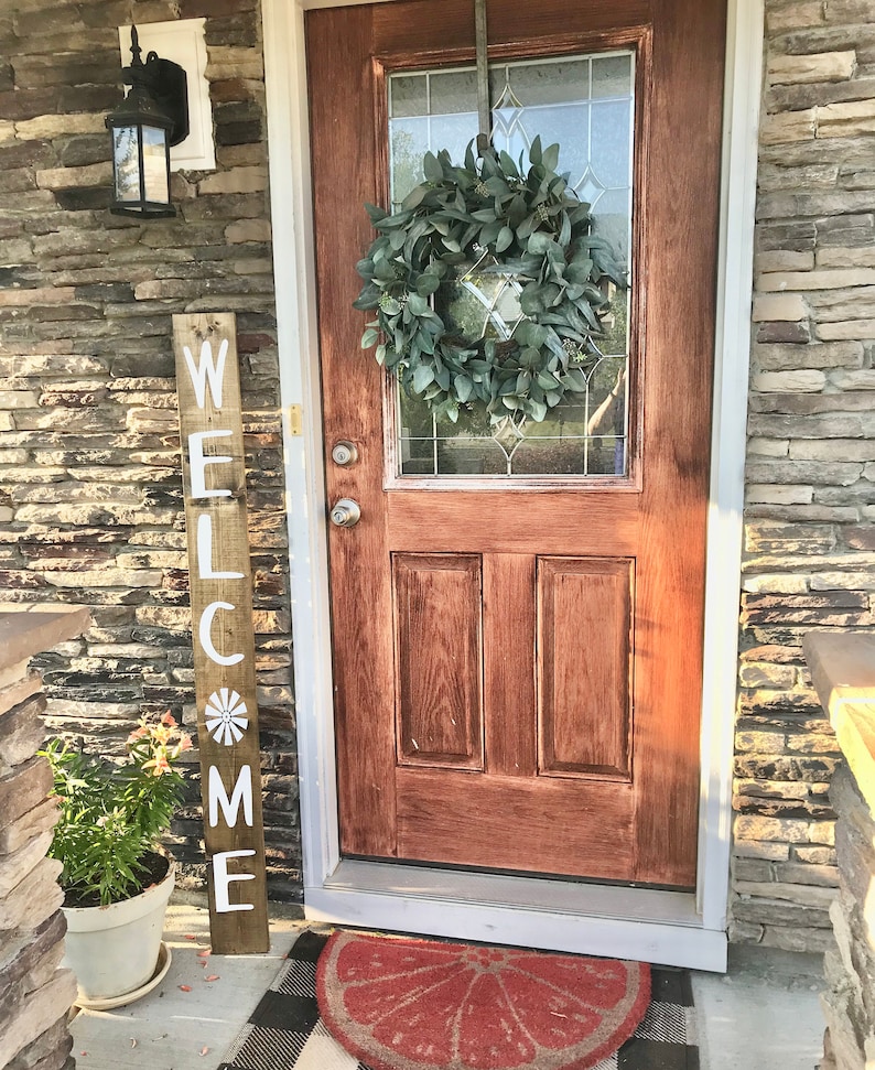 Welcome Sign Outdoor Sign Farmhouse Sign Front porch sign