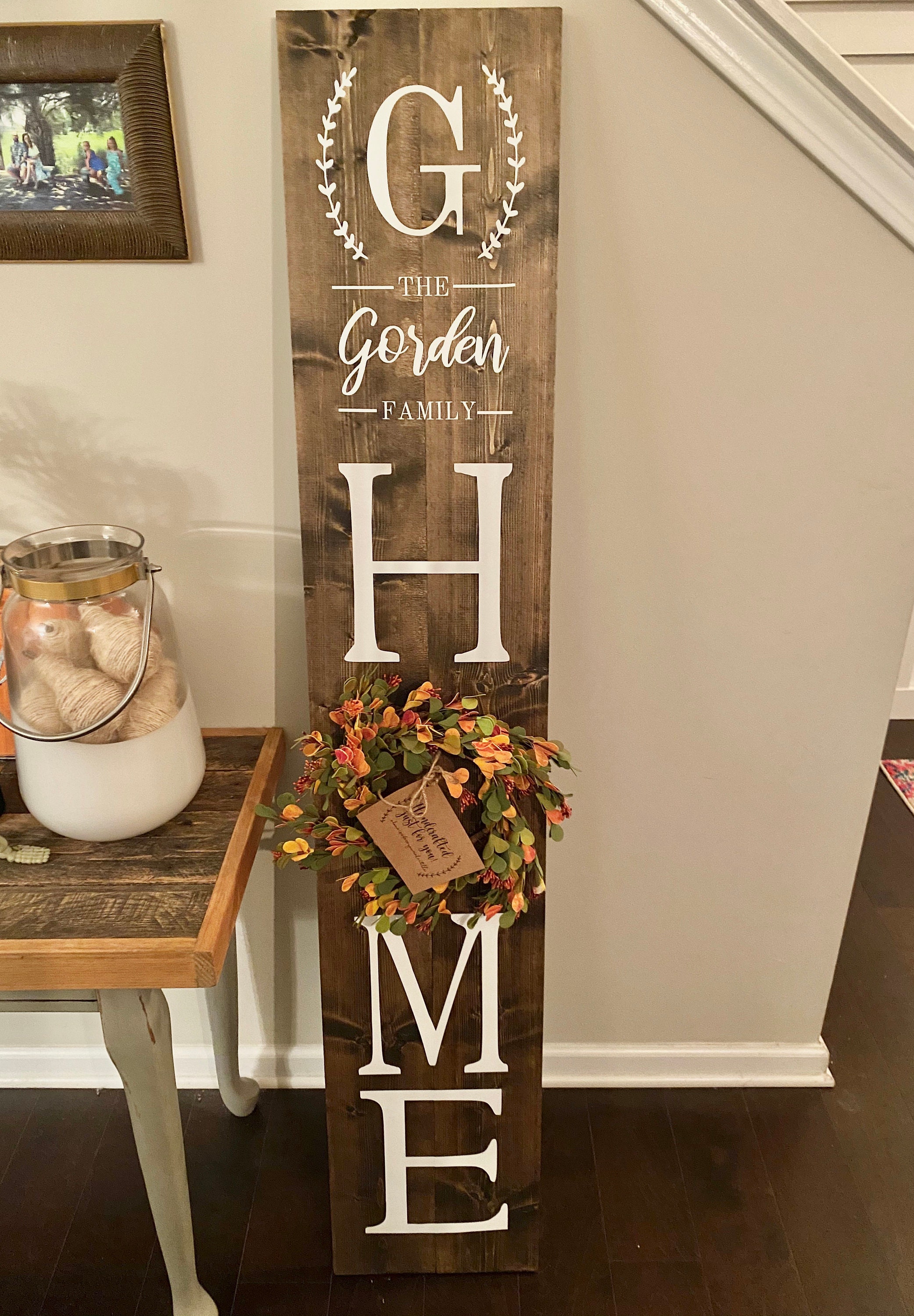 Welcome to Our Home Sweet Home Front Door Sign / Outdoor Sign | Etsy