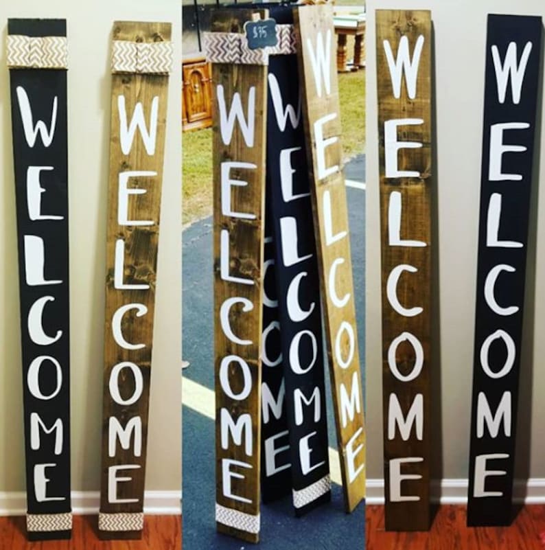 Welcome Sign Outdoor Sign Farmhouse Sign Front porch sign