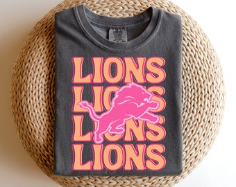 Pink Orange Lions PNG