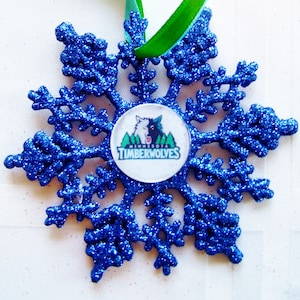 Minnesota TIMBERWOLVES Handmade Snowflake
