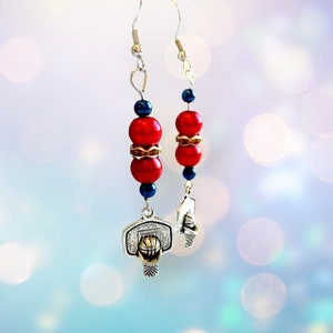 Detroit PISTONS Handmade Earrings