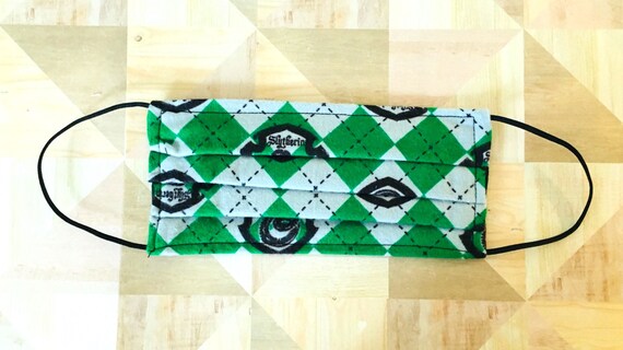 HARRY POTTER - SLYTHERIN Print Handmade Face Mask