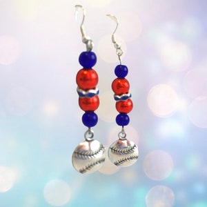 New York YANKEES Handmade Baseball Earrings