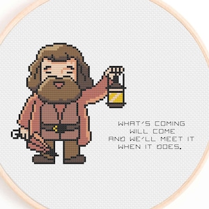 Hagrid Cross Stitch Pattern - Hagrid Quote Cross Stitch Pattern