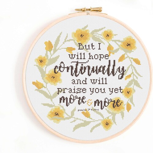 Christian Cross Stitch Pattern the Lord Bless You and Keep - Etsy
