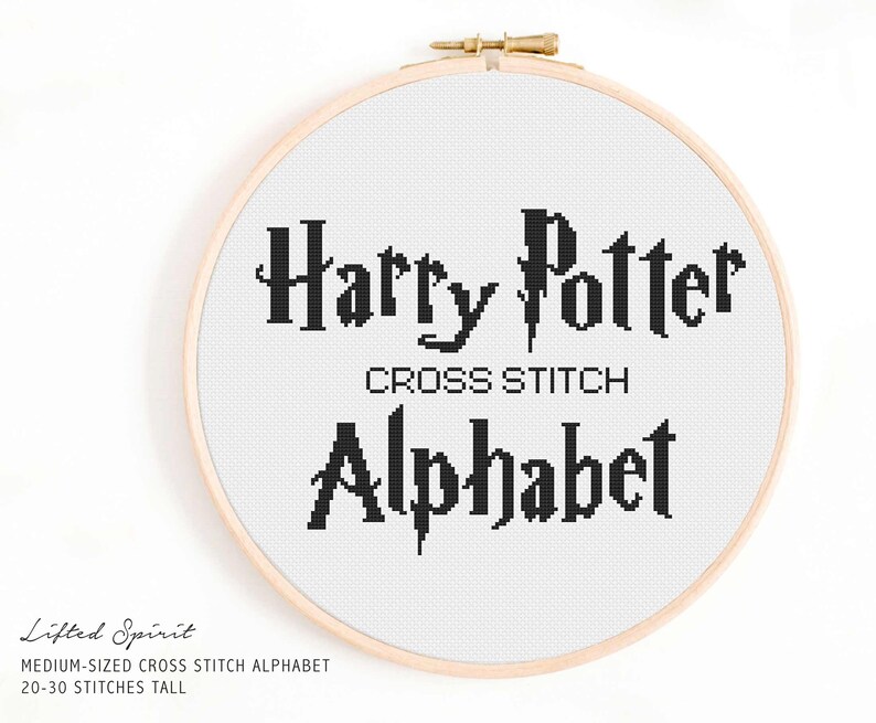 Harry Potter Alphabet Cross Stitch Pattern Full Cross Stitch | Etsy
