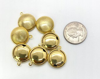 Circle Gold tone Pendant