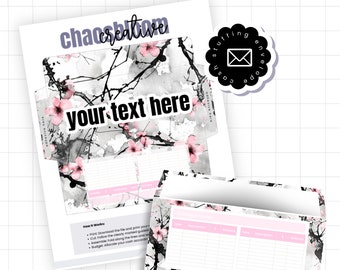 CHERRY BLOSSOM - Personalized Cash Stuffing Budget and Savings Envelope Set – Custom Categories, PDF Download - Printable