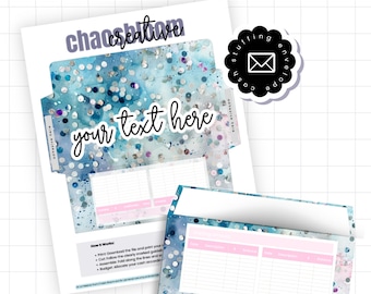 SPARKLE - Personalized Cash Stuffing Budget and Savings Envelope Set – Custom Categories, PDF Download - Printable