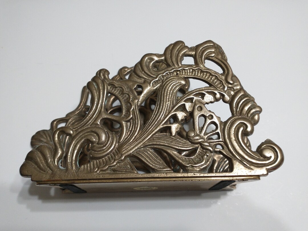 Brass Desk Organizer or Letter Holder Etsy