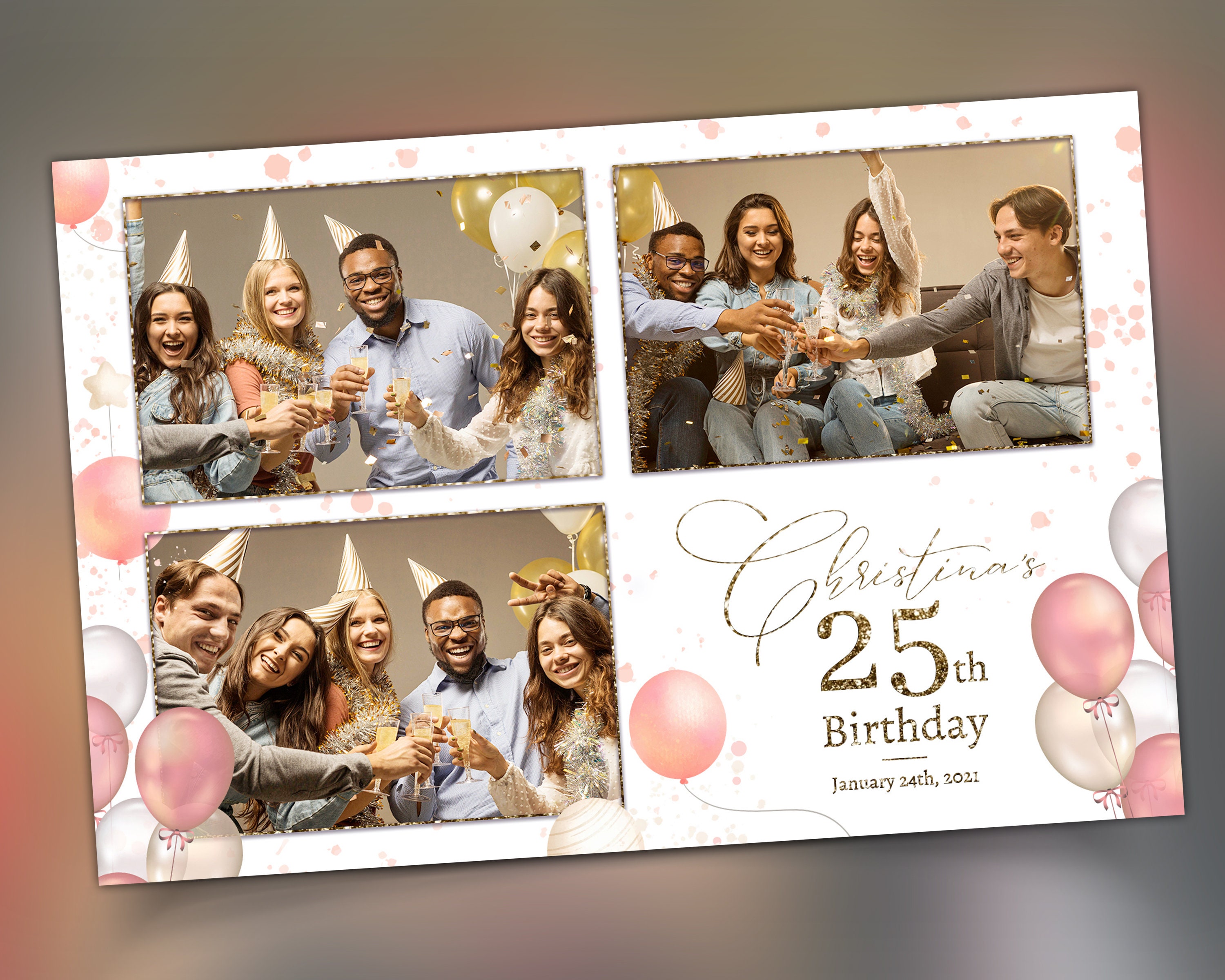 Birthday Photo Booth Template / Editable Birthday Photobooth Etsy Birthday Photo Booth Template / Editable Birthday Photobooth Etsy