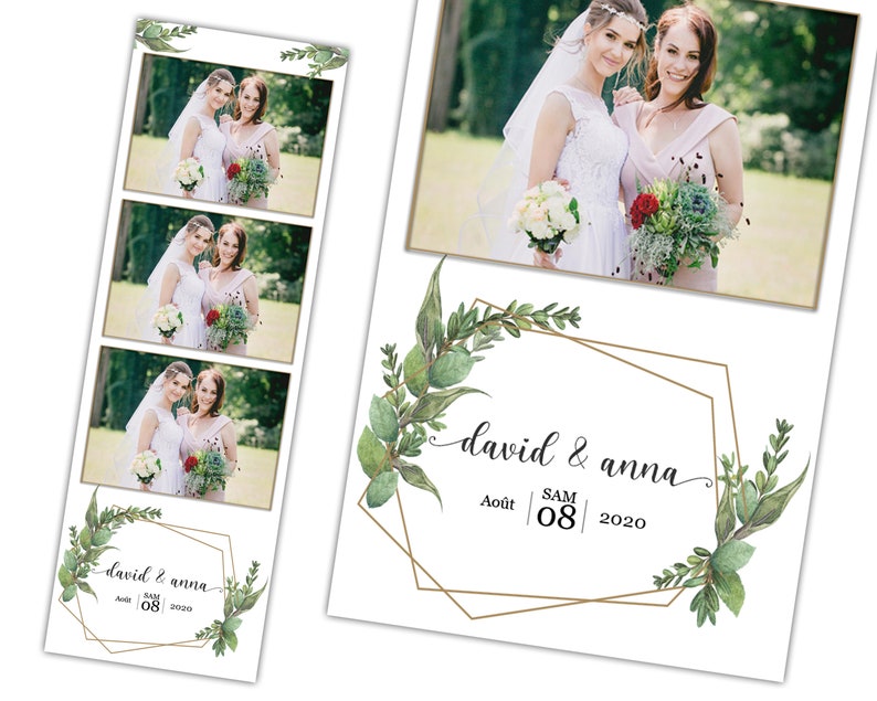 Photo Booth Template for Wedding Photobooth and Bridal