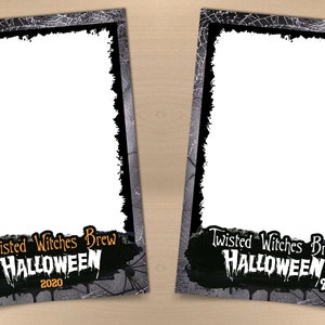 Halloween Photobooth Vorlage 4 x 6 Photobooth Kürbis Vorlage Postkarte
