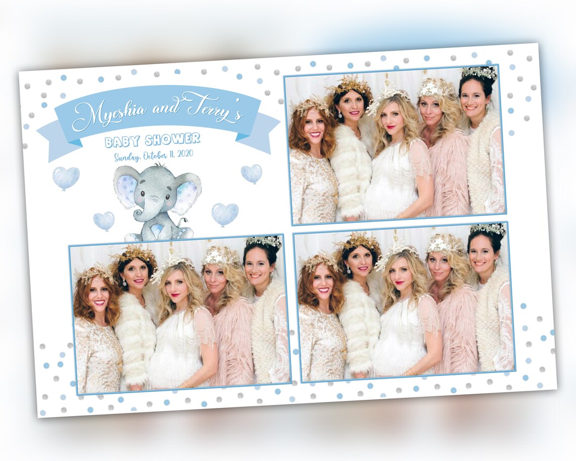 Photo Booth Template Baby Shower First Birthday Baby Birthday | Etsy