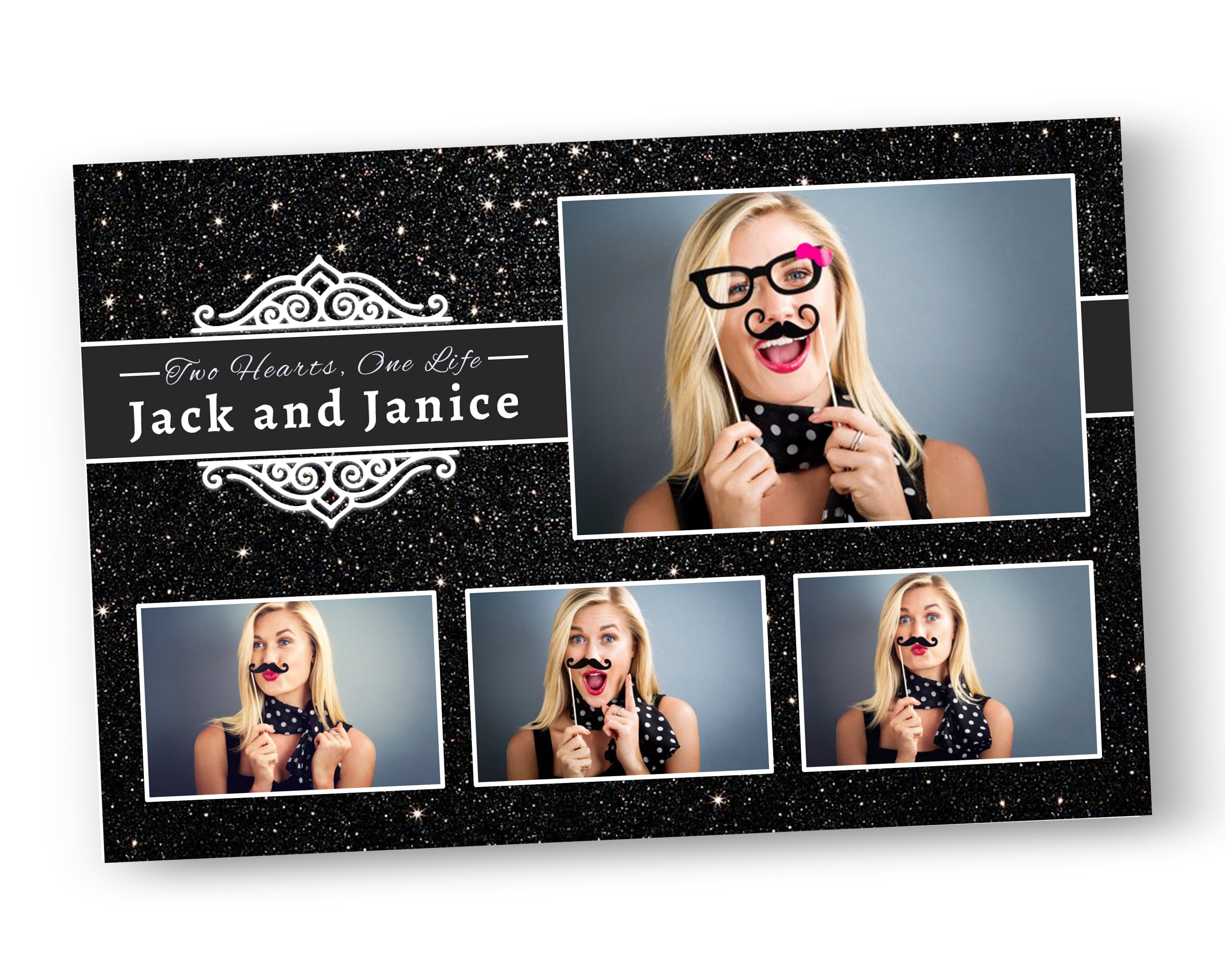 Photobooth Template Black Glitter Wedding Photo Booth Template Etsy Photobooth Template Black Glitter Wedding Photo Booth Template Etsy