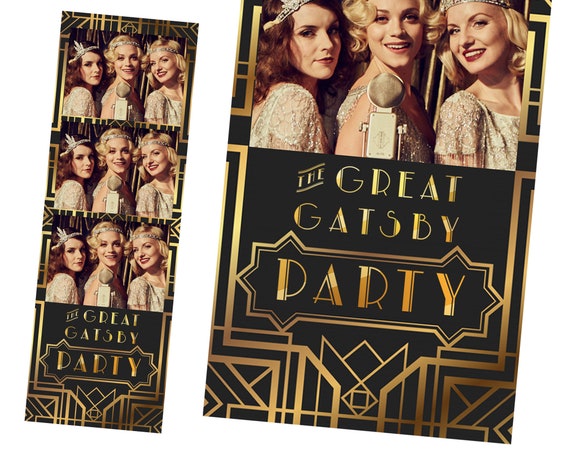 Great Gatsby PRINTABLES, Selfie Station, Photobooth