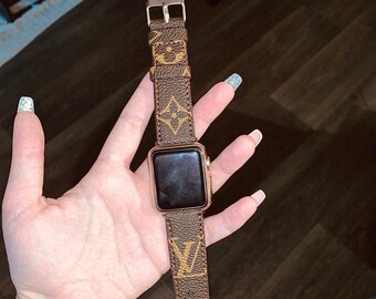 etsy louis vuitton apple watch strap