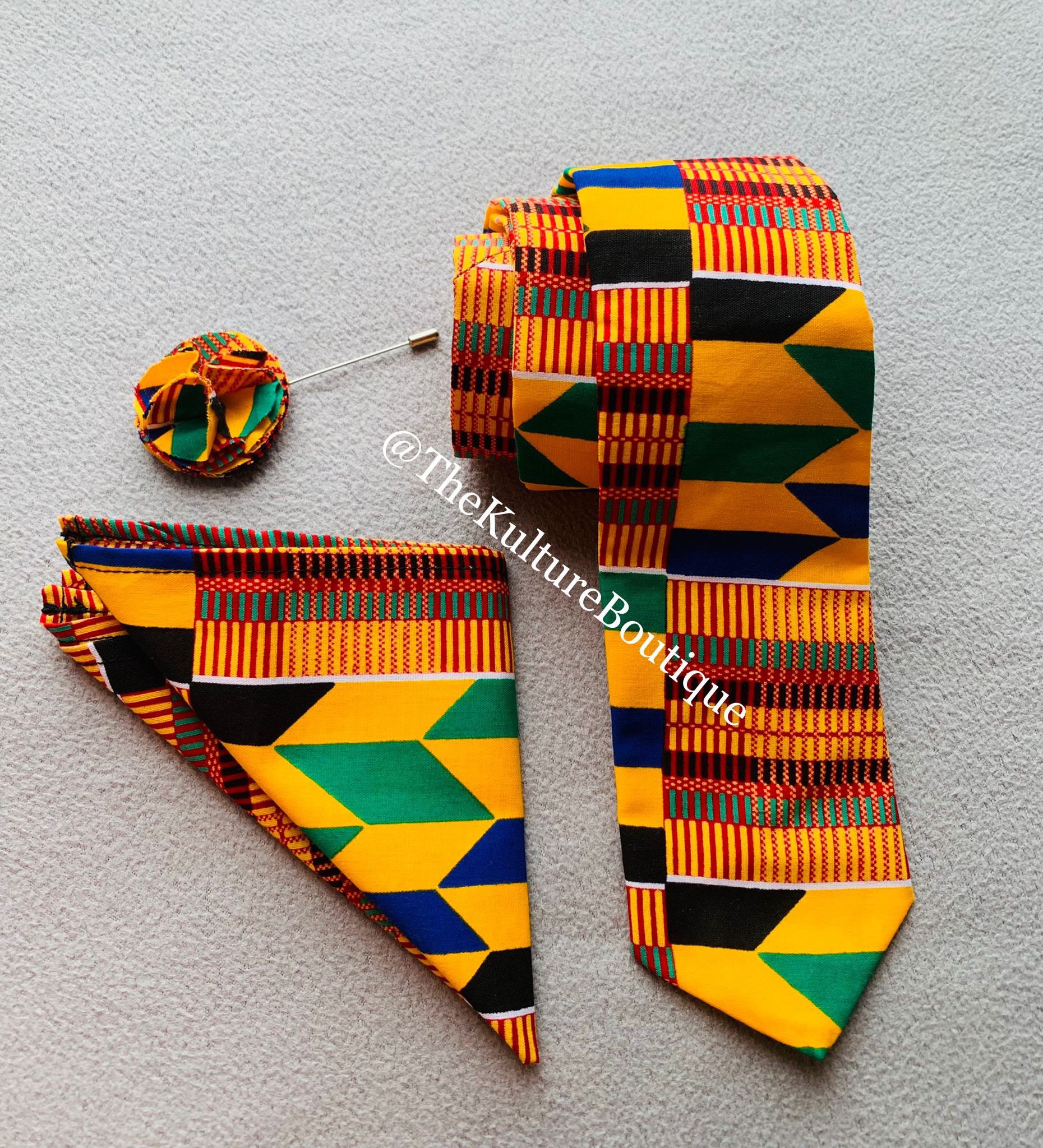 kente tie set
