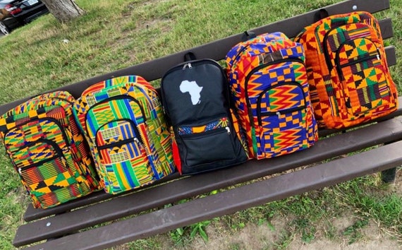 African Print Bag Ankara Backpack Ghana Africa Etsy Canada