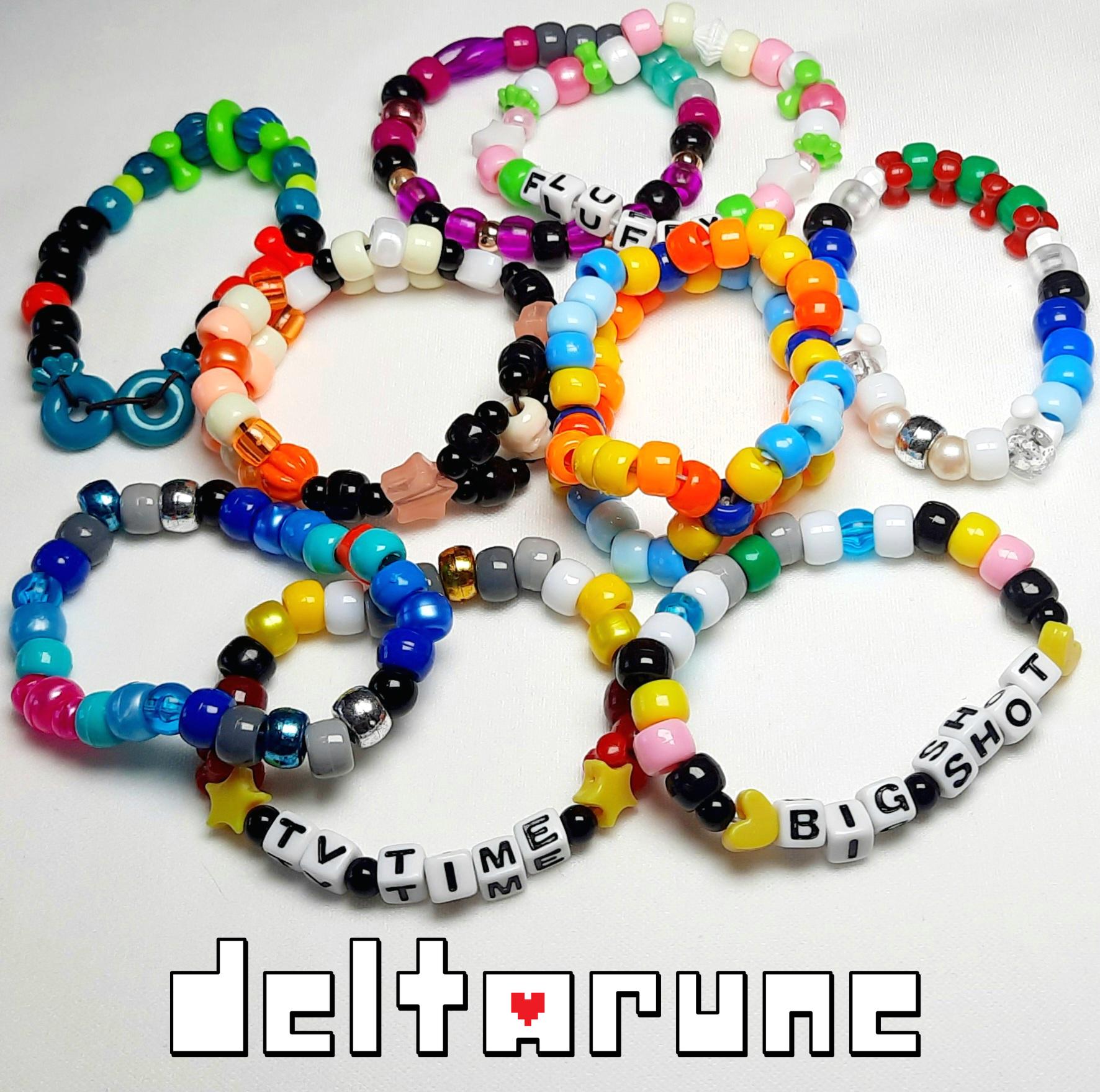 deltarune (chapter 1, 2, 3, 4) Kandi Bracelets | UNDERTALE kris ralsei susie noelle tenna lanino elnina jackenstein character beaded jewelry