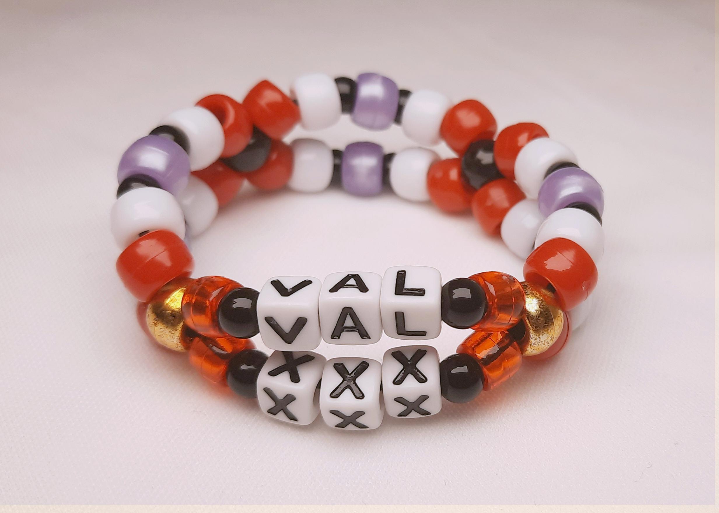 The Vees Kandi Bracelet | Hazbin Hotel Valentino Vox Velvette