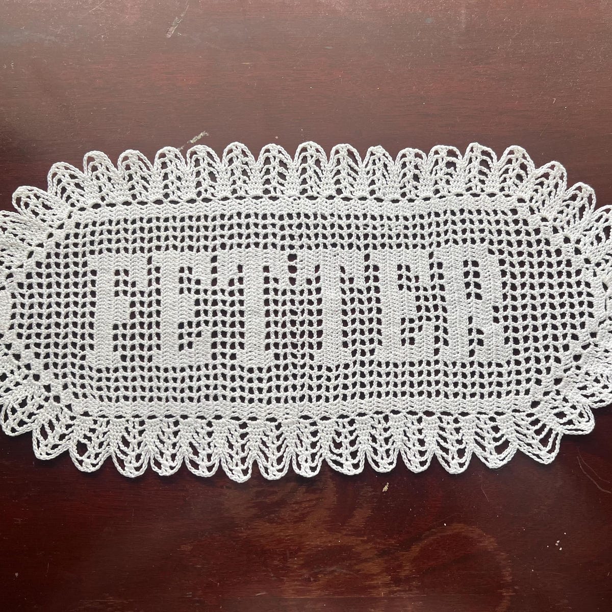 Custom Heirloom Name Doily - Etsy