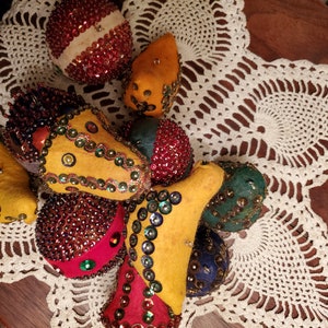 Vintage Felt and Sequin Ornaments