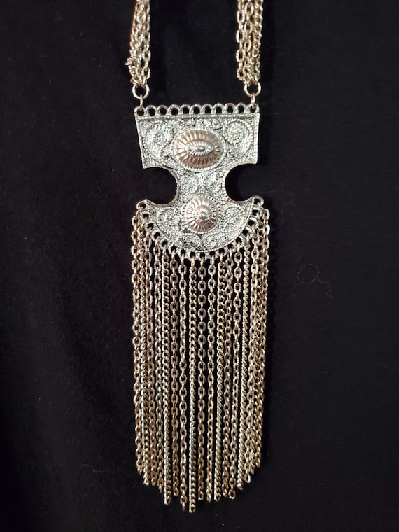 Vintage Silvertone Chain Necklace