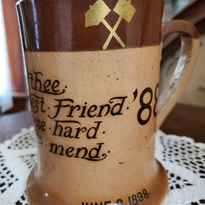 Antique English Doulton Lambeth Tankard