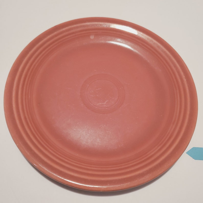 Vintage 7 Rose Glaze Fiesta Salad Plate 1950s