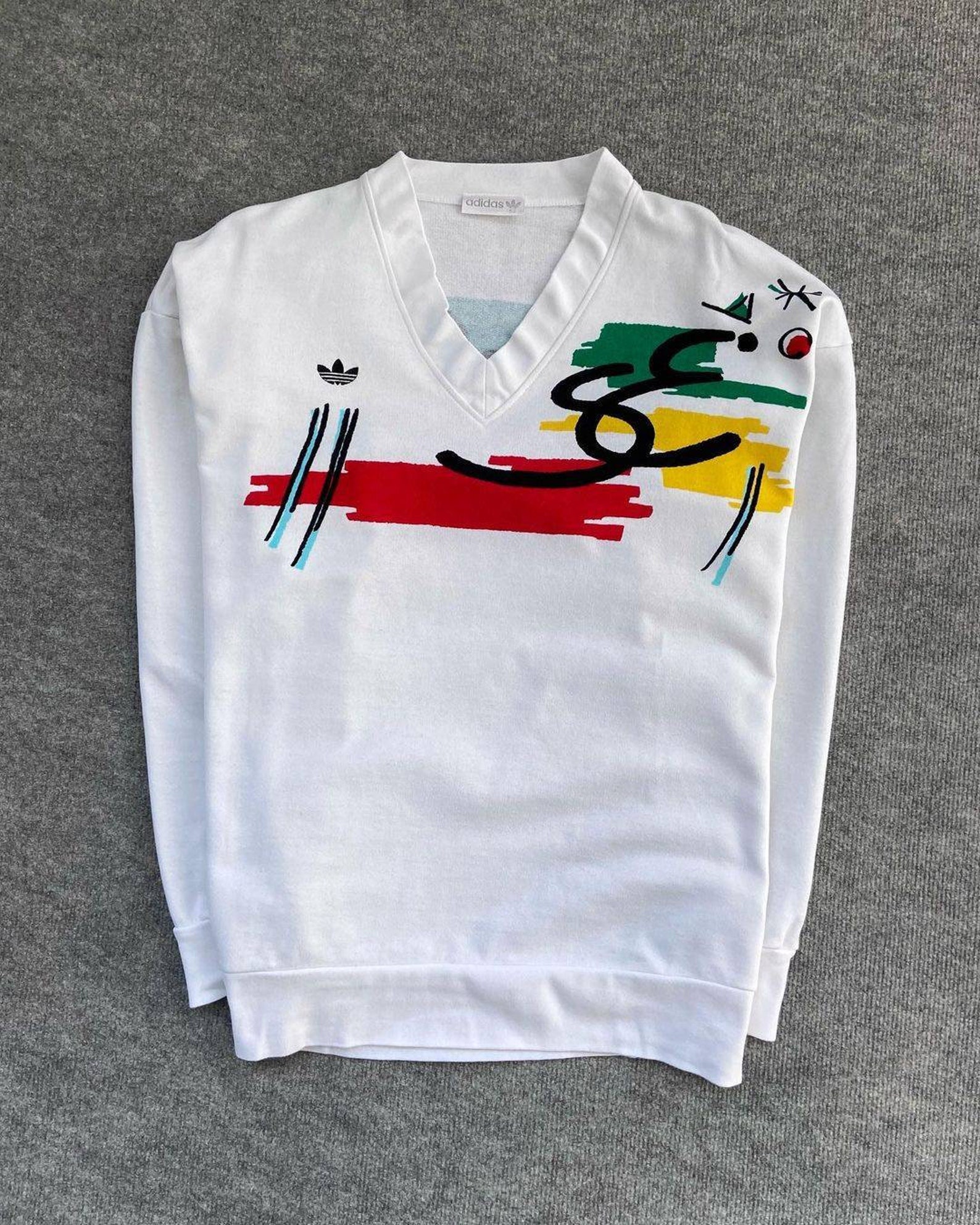 Vintage Tennis Shirt Adidas Stefan Edberg 1980's Etsy