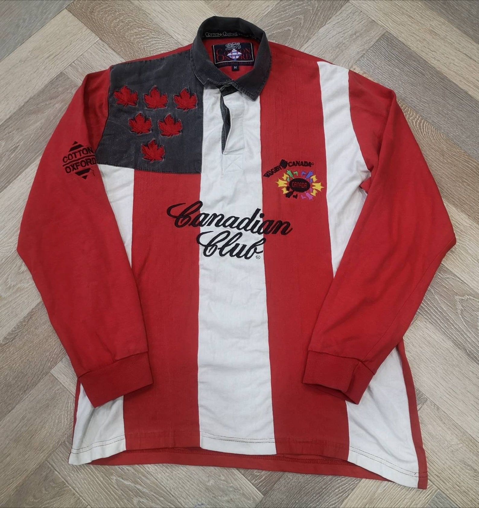 Jersey Rugby Canada 199596 huis Cotton Oxford Vintage Etsy