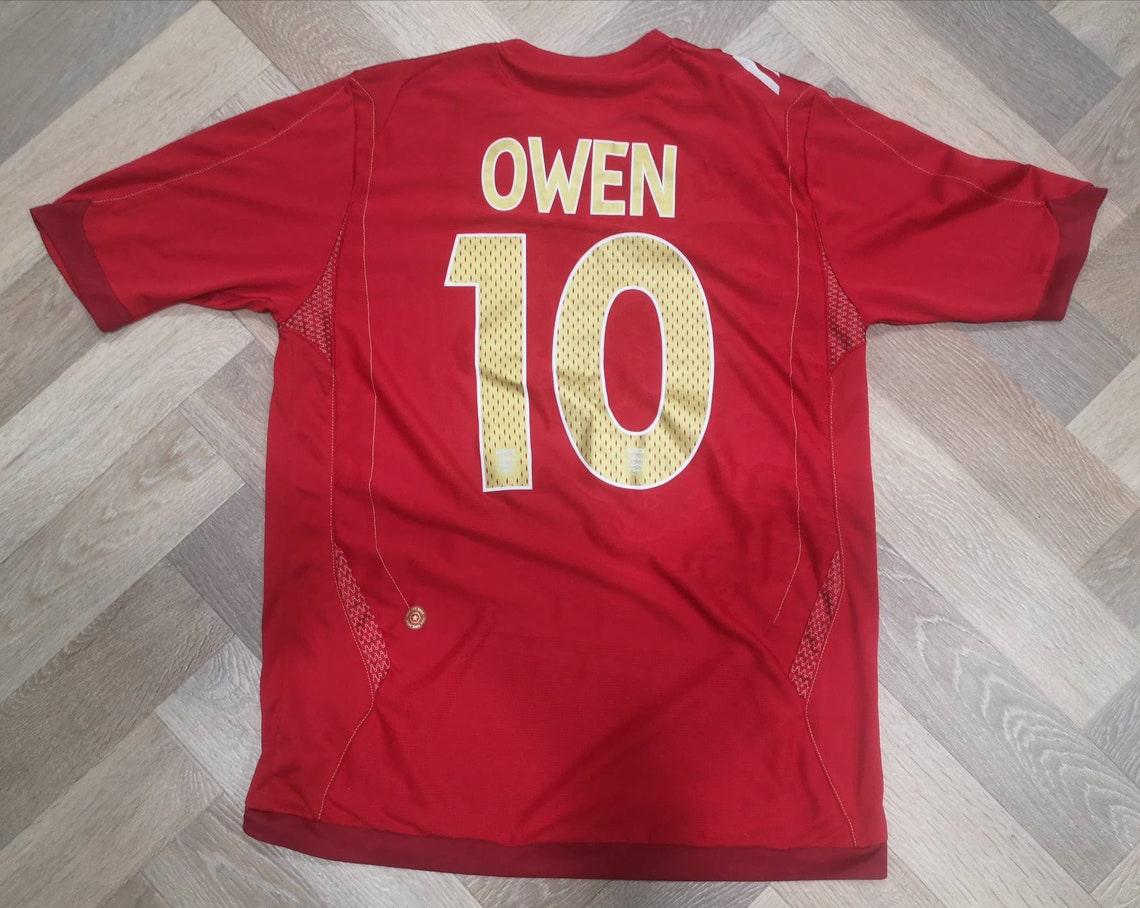 Jersey Owen 10 England 20062008 away Umbro Vintage Etsy