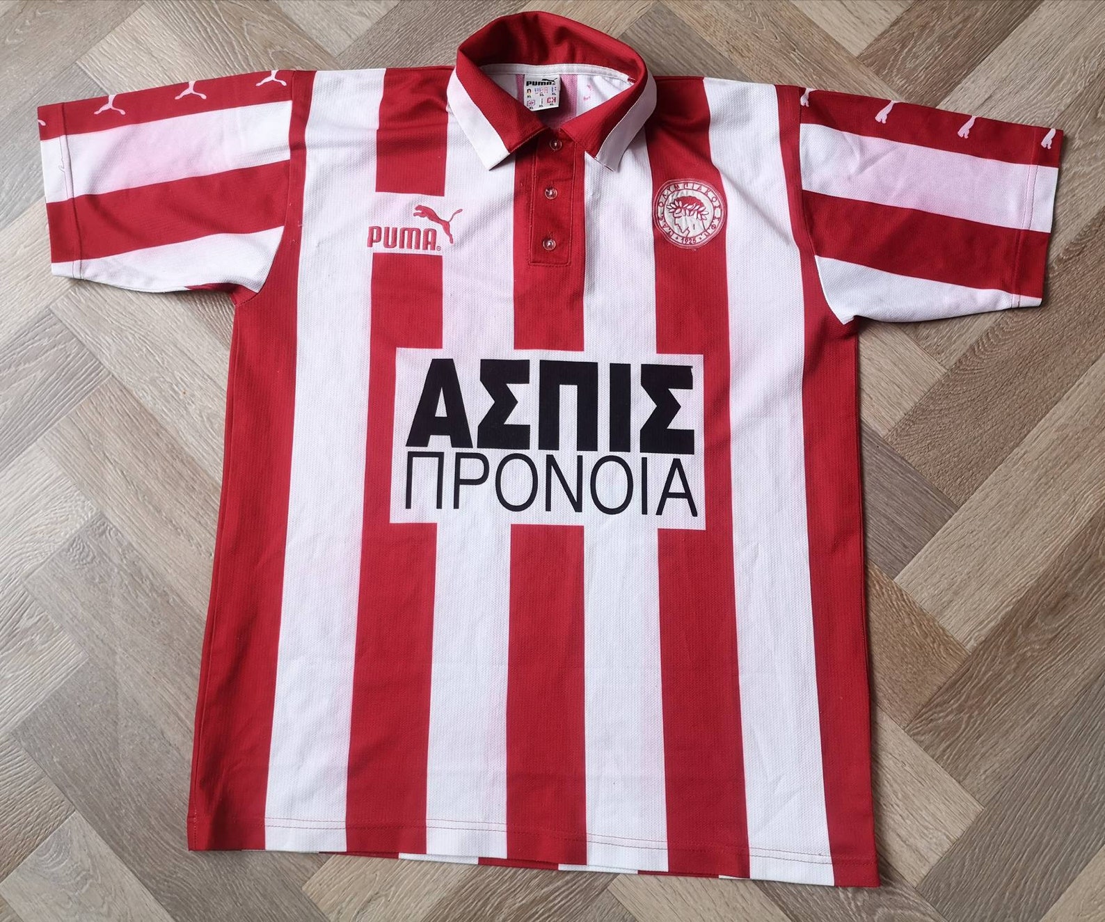 Jersey Olympiakos 1997-98 home Puma Vintage | Etsy