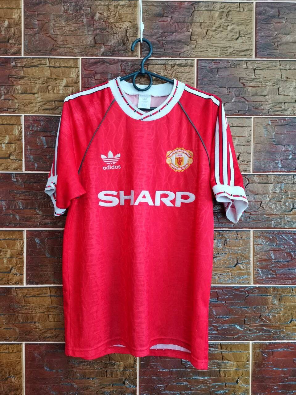 adidas manchester united originals 1990 home jersey xxl