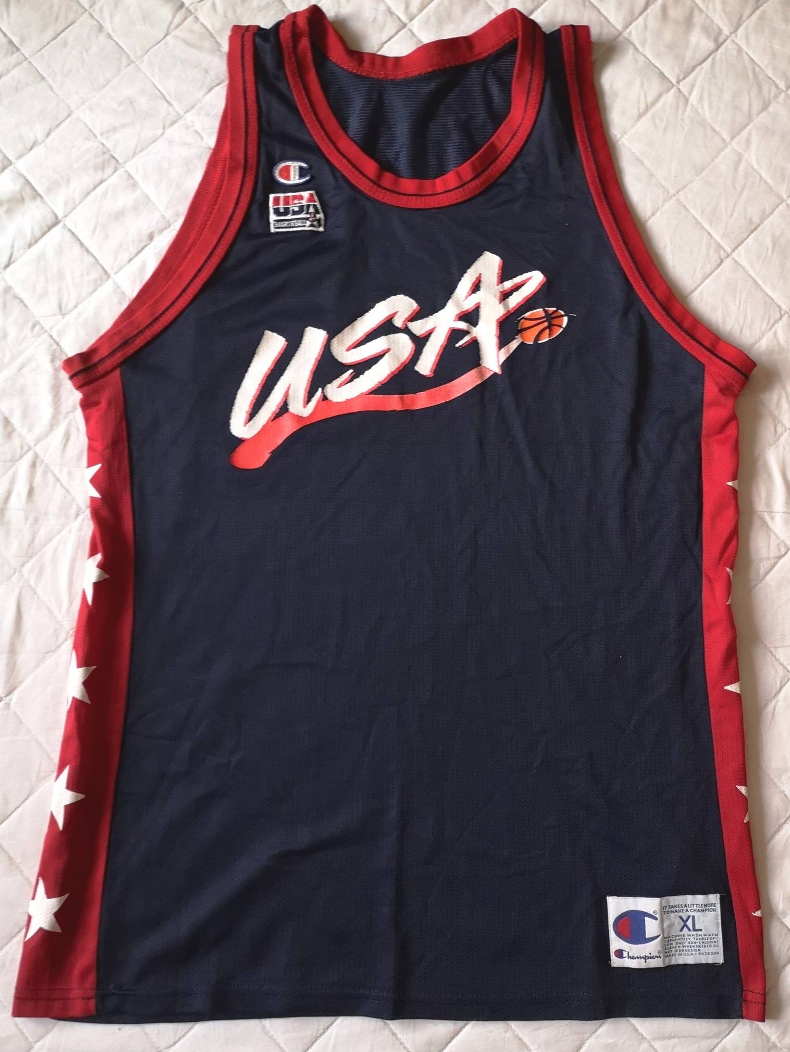 Team Usa Basketball Jersey / Authentic jersey Team USA 1996 Vintage ...