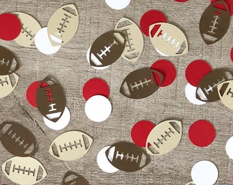 Football Confetti: Custom Team Colors, Sports Party Decorations